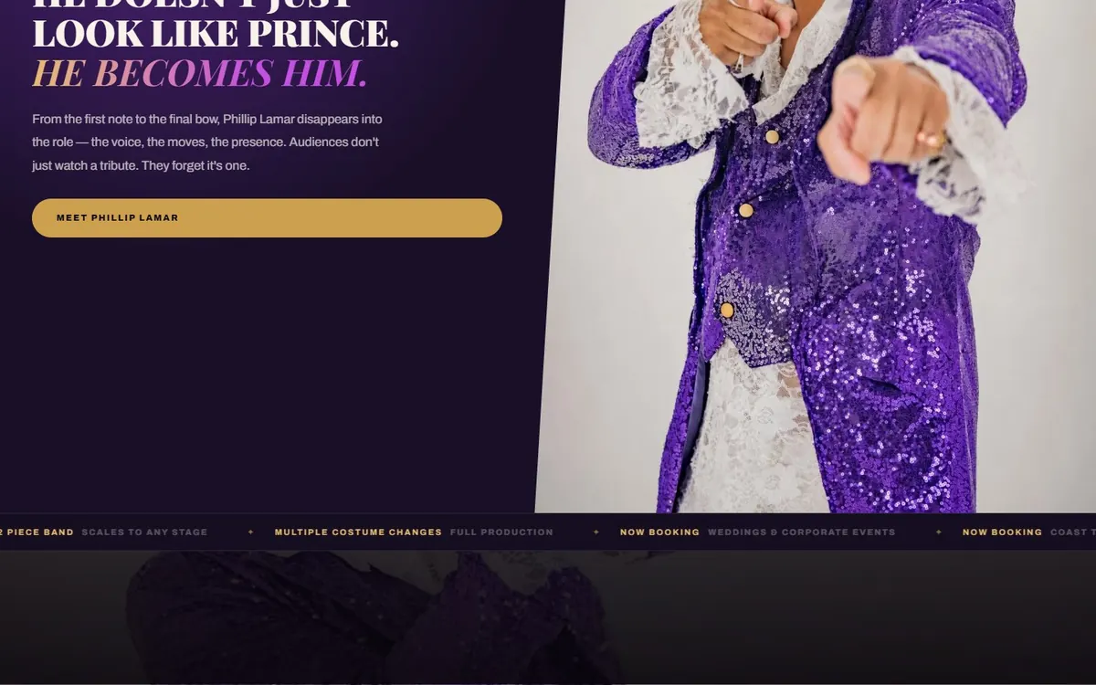 Paizley Park website section 3