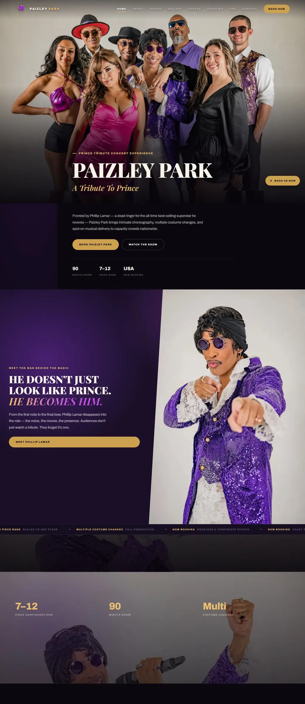 Paizley Park website by Spark The Buzz