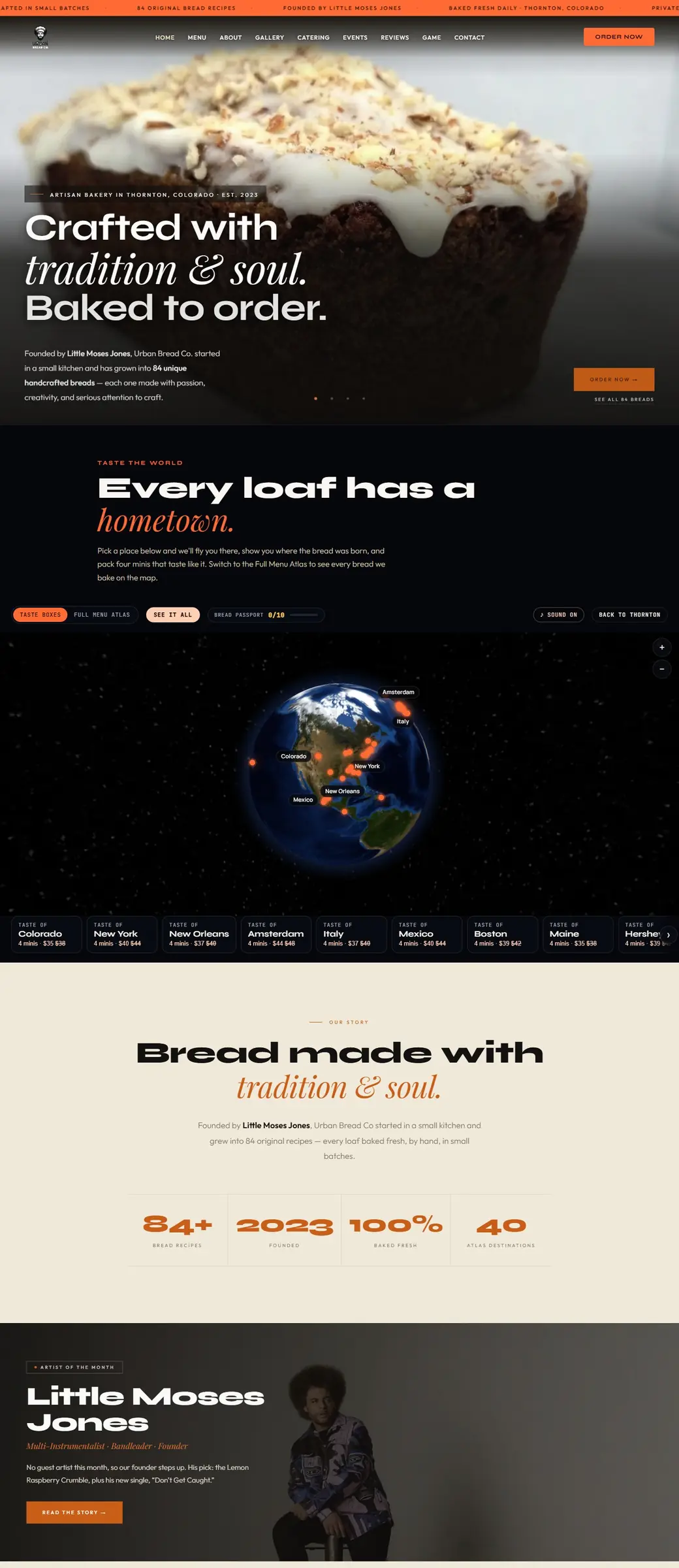 Urban Bread Co. website by Spark The Buzz