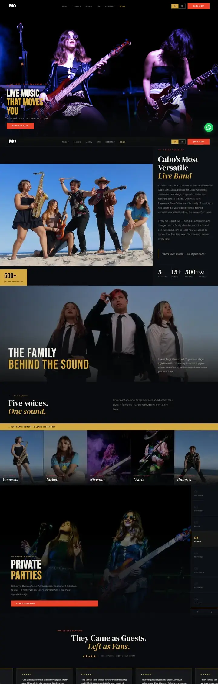 Kids Monsters website designed by Spark The Buzz