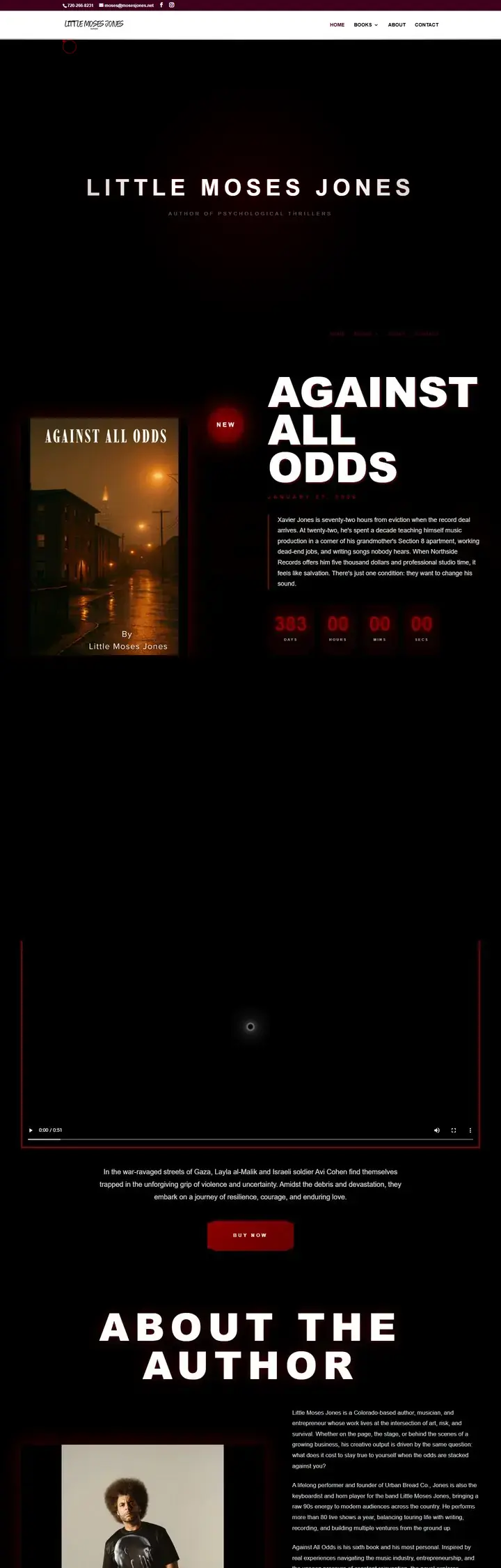 Little Moses Jones · Author website designed by Spark The Buzz