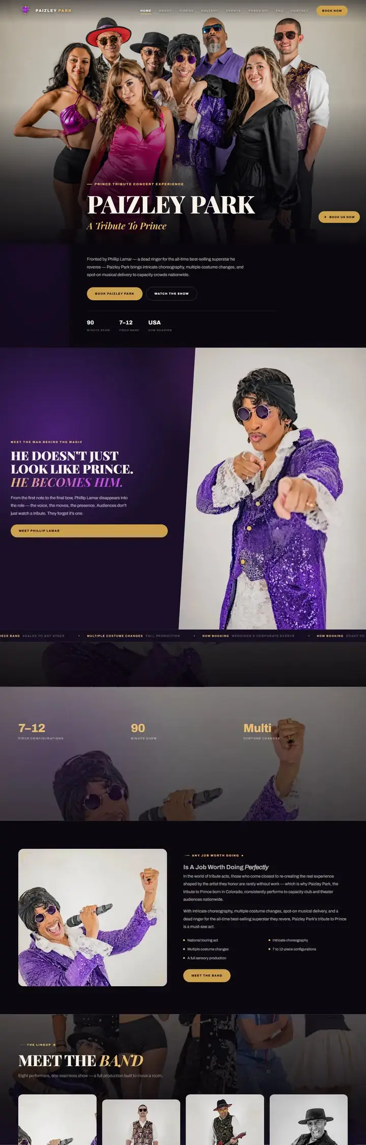 Paizley Park website designed by Spark The Buzz