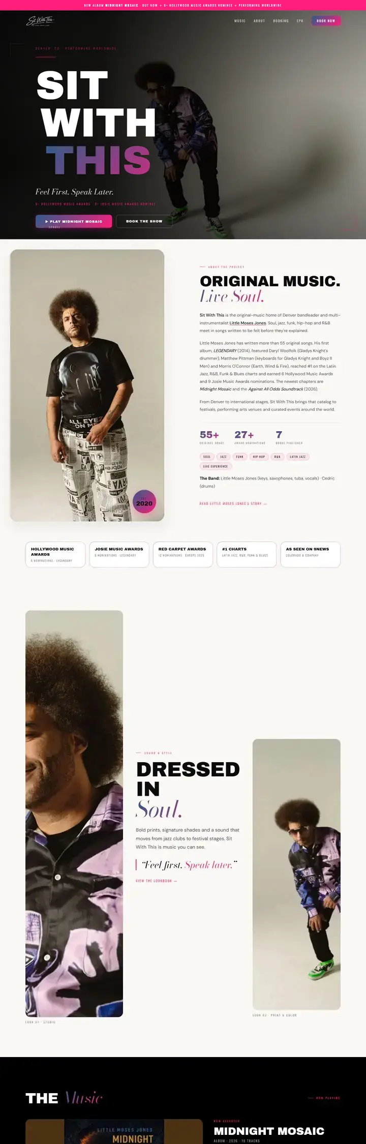 Sit With This website designed by Spark The Buzz